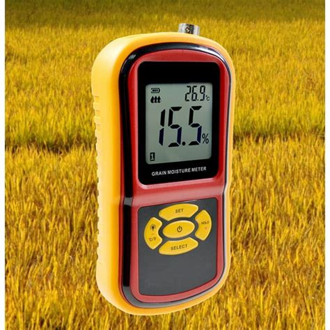 moisture meter for rice paddy|rice grain humidity meter.